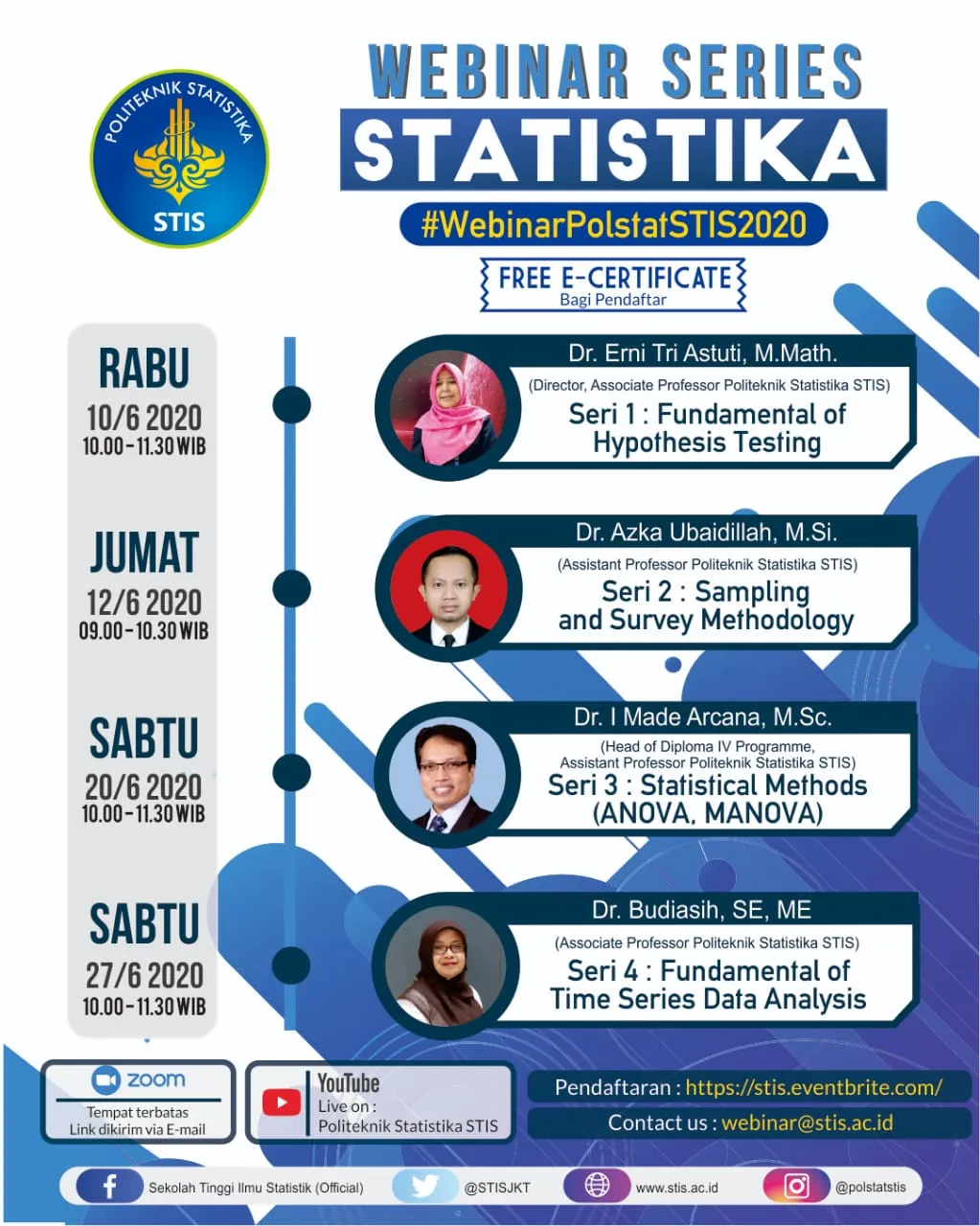Statistics Webinar Series (Seri 1 â€“ Seri 4)